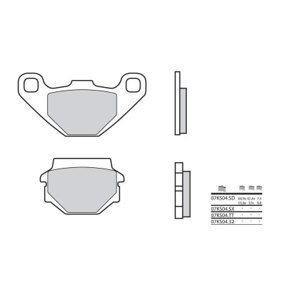 Set pastiglie freno BREMBO 07KS04SDBRE