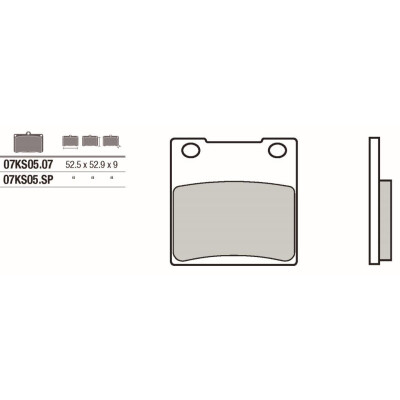 Set pastiglie freno BREMBO 07KS0507BRE
