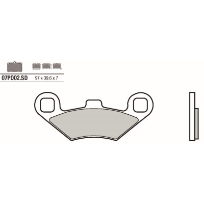 Set pastiglie freno BREMBO 07PO02SDBRE