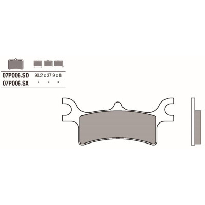 Set pastiglie freno BREMBO 07PO06SDBRE