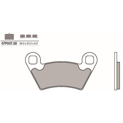 Set pastiglie freno BREMBO 07PO07SDBRE