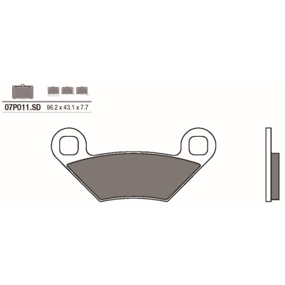 Set pastiglie freno BREMBO 07PO11SDBRE