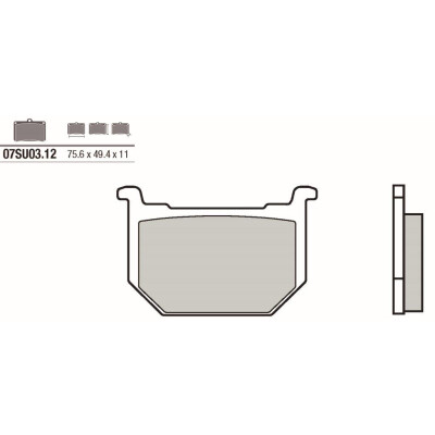 Set pastiglie freno BREMBO 07SU0312BRE