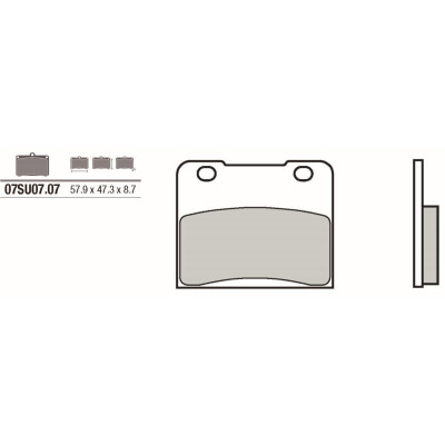 Set pastiglie freno BREMBO 07SU0707BRE