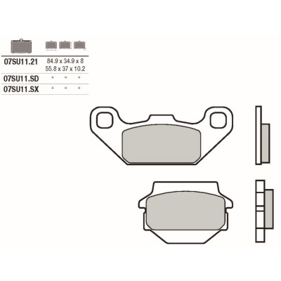 Set pastiglie freno BREMBO 07SU1121BRE