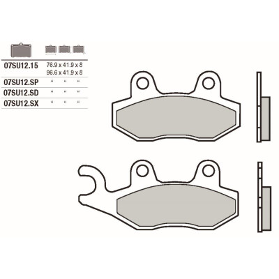 Set pastiglie freno BREMBO 07SU12TTBRE