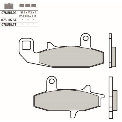 Set pastiglie freno BREMBO 07SU1509BRE
