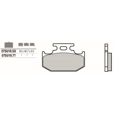 Set pastiglie freno BREMBO 07SU18TTBRE