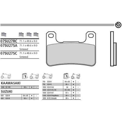 Kit pastiglie freno Brembo