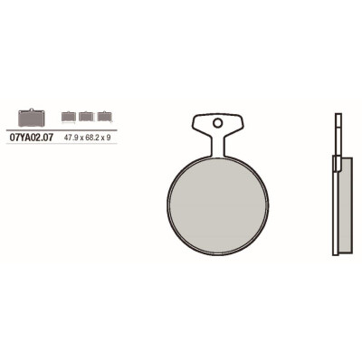 Set pastiglie freno BREMBO 07YA0207BRE