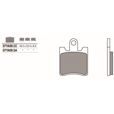 Set pastiglie freno BREMBO 07YA09SABRE