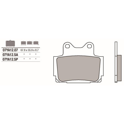 Set pastiglie freno BREMBO 07YA12SPBRE