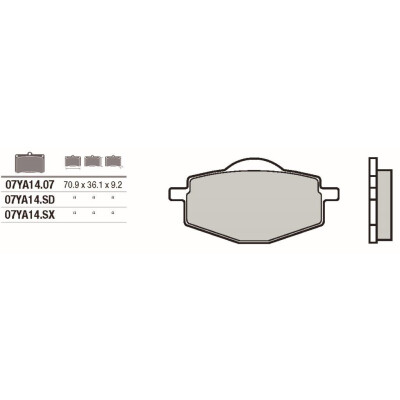 Set pastiglie freno BREMBO 07YA14SDBRE
