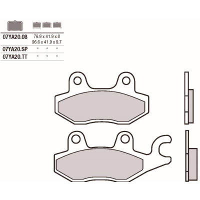 Set pastiglie freno BREMBO 07YA2008BRE