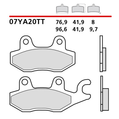 Kit pastiglie freno Brembo