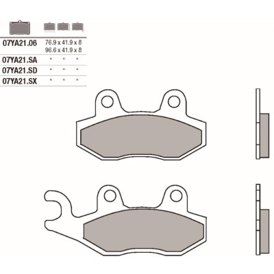 Serie pastiglie freno Brembo YAMAHA 450 YZ F,S 04-