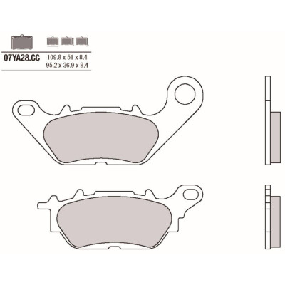 Set pastiglie freno BREMBO 07YA28CCBRE