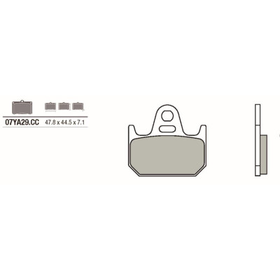 Set pastiglie freno BREMBO 07YA29CCBRE