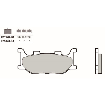 Set pastiglie freno BREMBO 07YA34LABRE