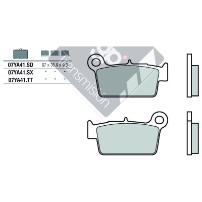 Set pastiglie freno BREMBO 07YA41SDBRE