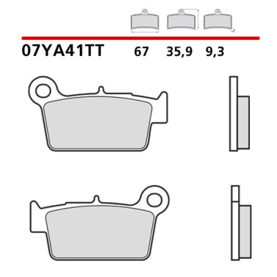 Kit pastiglie freno Brembo
