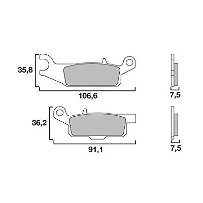 Set pastiglie freno BREMBO 07YA48SDBRE