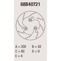 Disco freno Brembo DP 200X4 68B40721BRE