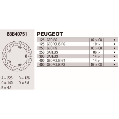 Disco freno Brembo DP 226X4,5