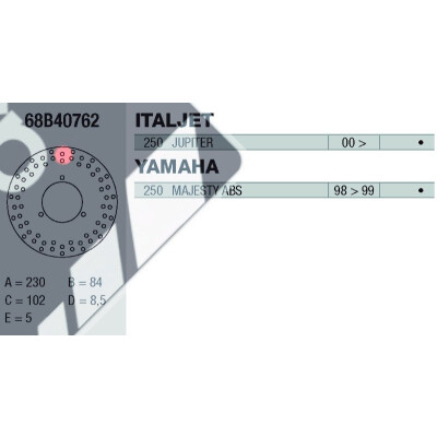 Disco freno Brembo DP 230X5