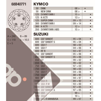 Disco freno Brembo DP 240X5