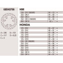 Disco freno Brembo DP 240X3 68B40796BRE