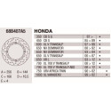 Disco freno Brembo DP 256X4 68B407A5BRE