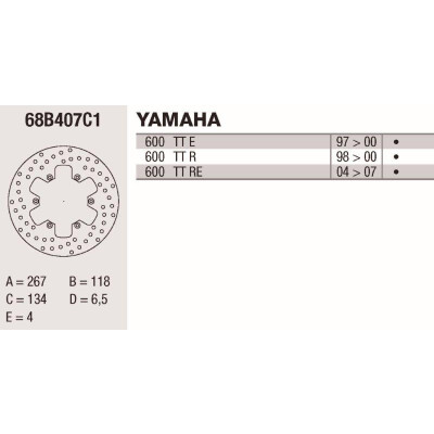 Disco freno Brembo DP 265X4
