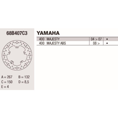 Disco freno Brembo DP 265X4