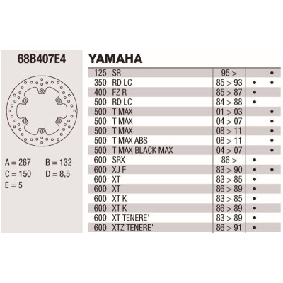 Disco freno Brembo DP 267X5 68B407E4BRE