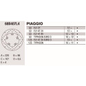 Disco freno Brembo DP 220X4 68B407L4BRE