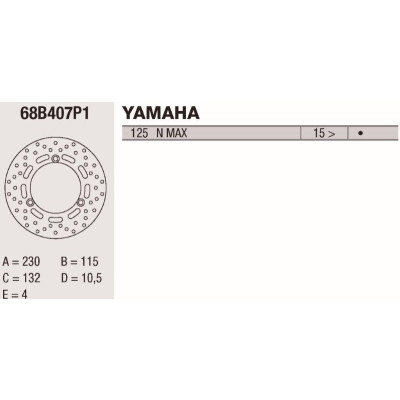 Disco freno Brembo DP 230X4