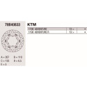 Disco freno Brembo DC 267X5 78B40833BRE