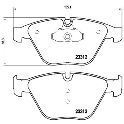 Set di 4 pastiglie freno BREMBO P 06 054X