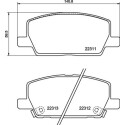 Set di 4 pastiglie freno BREMBO P 07 012