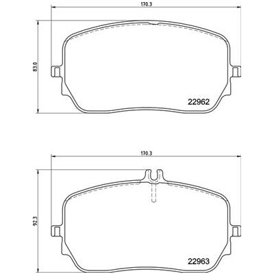 Set di 4 pastiglie freno BREMBO P 50 149