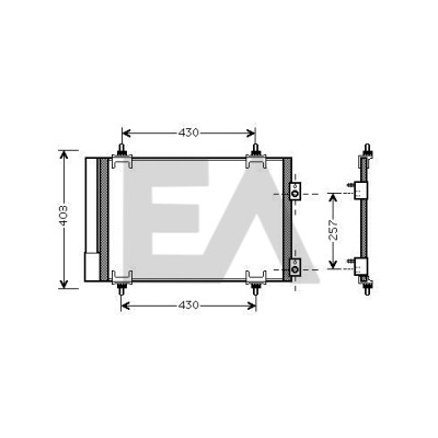 Condensatore, aria condizionata EACLIMA 30C10020ELA