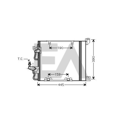 Condensatore, aria condizionata EACLIMA 30C54019ELA