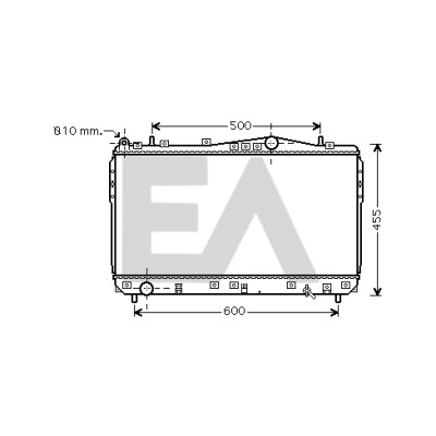 Radiatore, raffreddamento motore EACLIMA 31R20051ELA