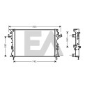 Radiatore, raffreddamento motore EACLIMA 31R60129ELA