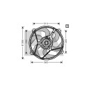 Ventola, raffreddamento motore EACLIMA 33V10015ELA