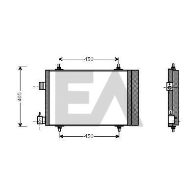 Condensatore, aria condizionata EACLIMA 30C10016ELA