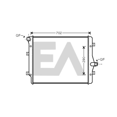 Radiatore, raffreddamento motore EACLIMA 31R77050ELA