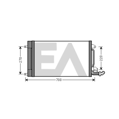 Condensatore, aria condizionata EACLIMA 30C67002ELA
