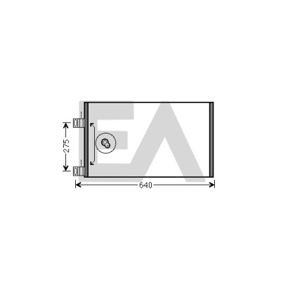 Condensatore, aria condizionata EACLIMA 30C60058ELA